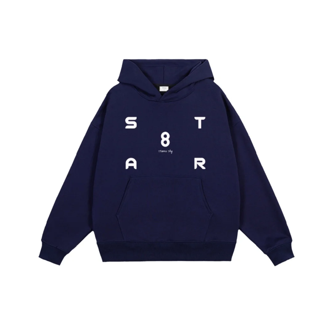 Amerikaanse grafische hoodie met letterprint Puur katoen Lente en herfst Luxe nichemerk Mode Y2K-hoodie voor heren en dames