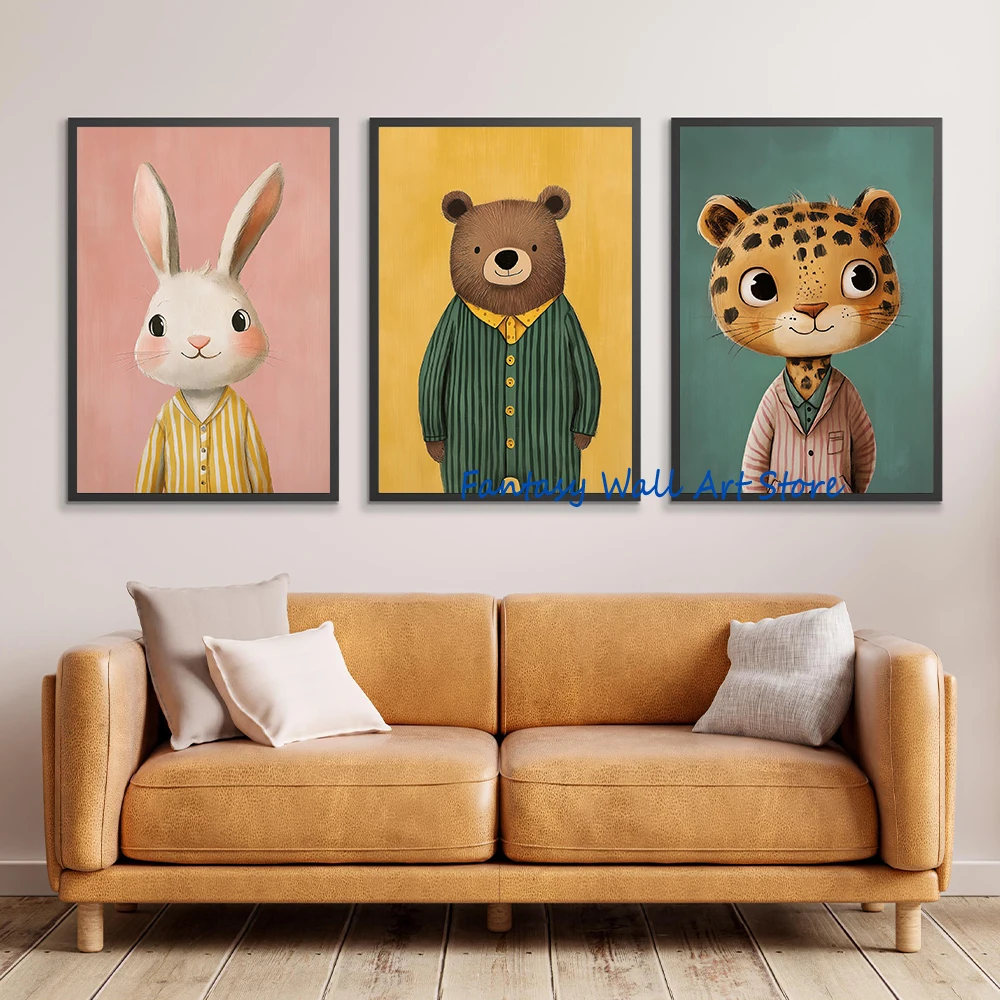 Plakat na płótnie do pokoju dz – Baby Nursery Animal Prints recenzja i cena