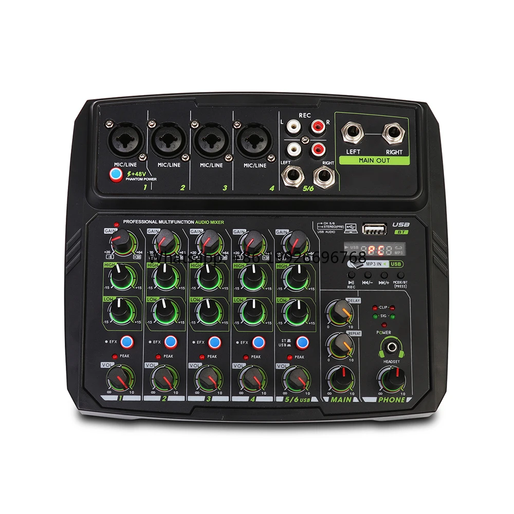 Pro Minxing Professional Audio Mixer Console for Studio for Sound and Video Mixing