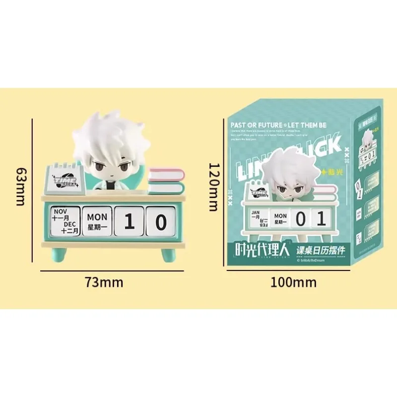 Figura de acción Link Click Charles Lucas, modelo de figura de acción de Anime, juguetes, calendario de escritorio original de dibujos animados, adorno de escritorio