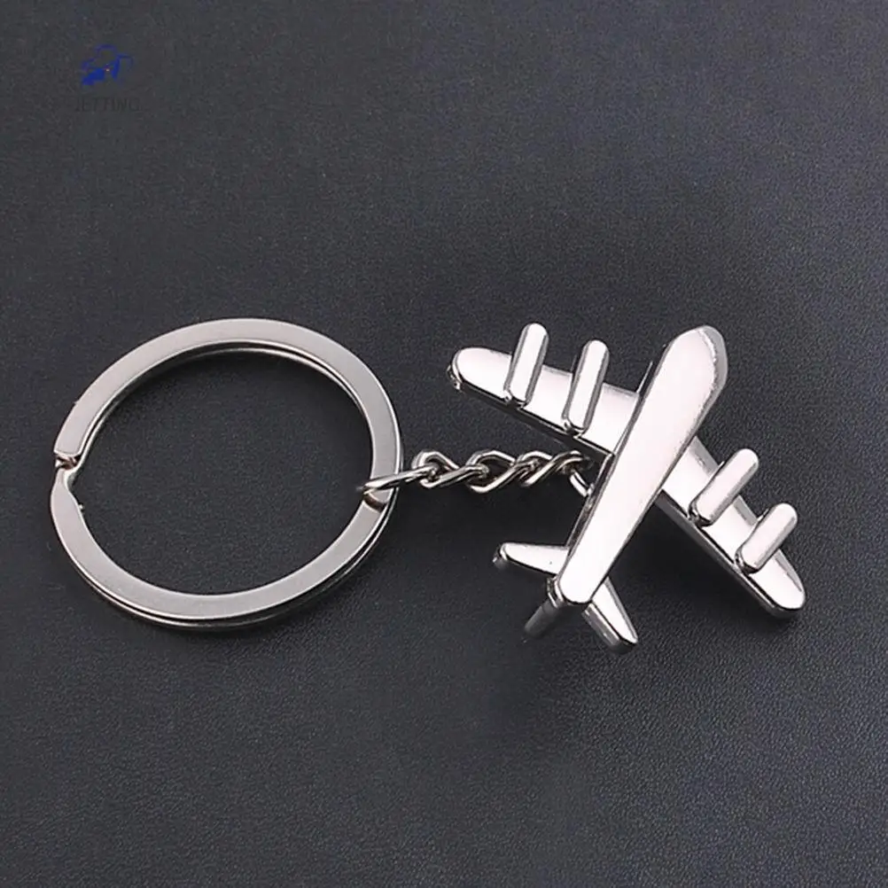 1Pc 3D Air Plane Key Keychain Keyfob Keyring Civil Aviation Toy Air Plane Alloy Aircrafe Keyring Men Car Bag KeyRing Travel Gift