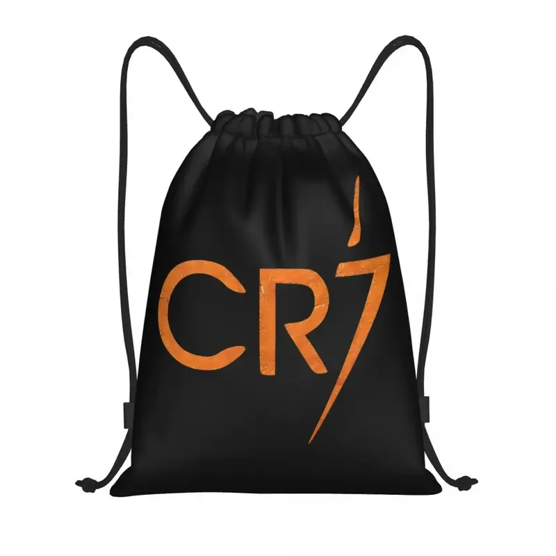 

CR7 Football Backpack Drawstring Ronaldos Soccer String Sackpack Gym Bag Sports Bags Water Resistant