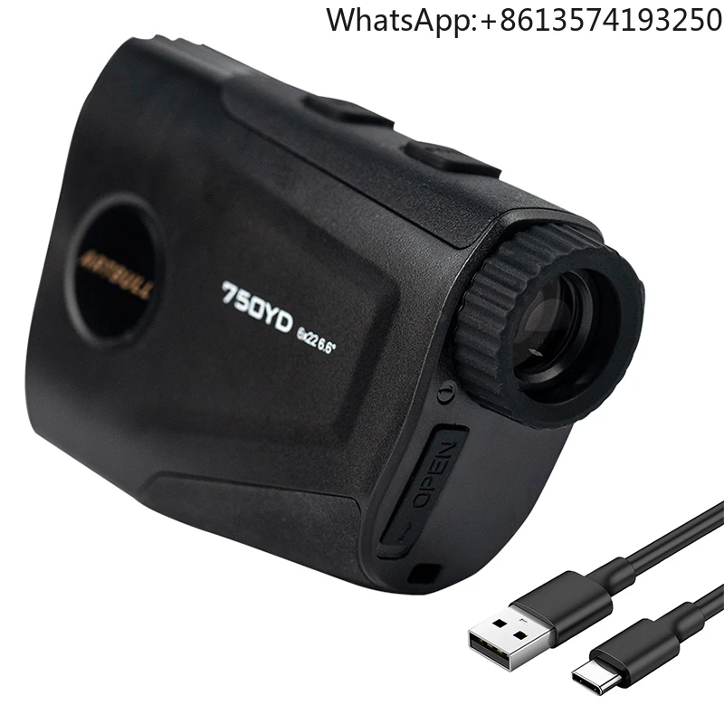 

Rechargeable Golf Laser Range Finder 750Yard Telescope With Flag-Lock Vibration Laser Distance Meter