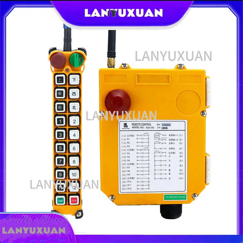 

Hot Sales Driving Remote Control Yuding Industrial Remote Control F24-18S Electric Hoist Crane Crane Remote Control
