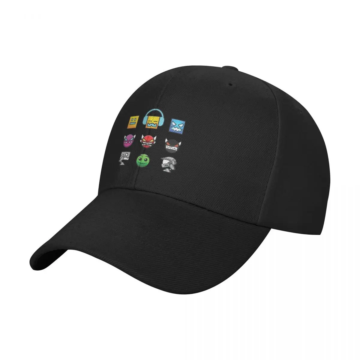 Geometry Dash Unblocked Level Baseball Caps Outdoor Cap Bone Gorras CasquetteTrucker Hats