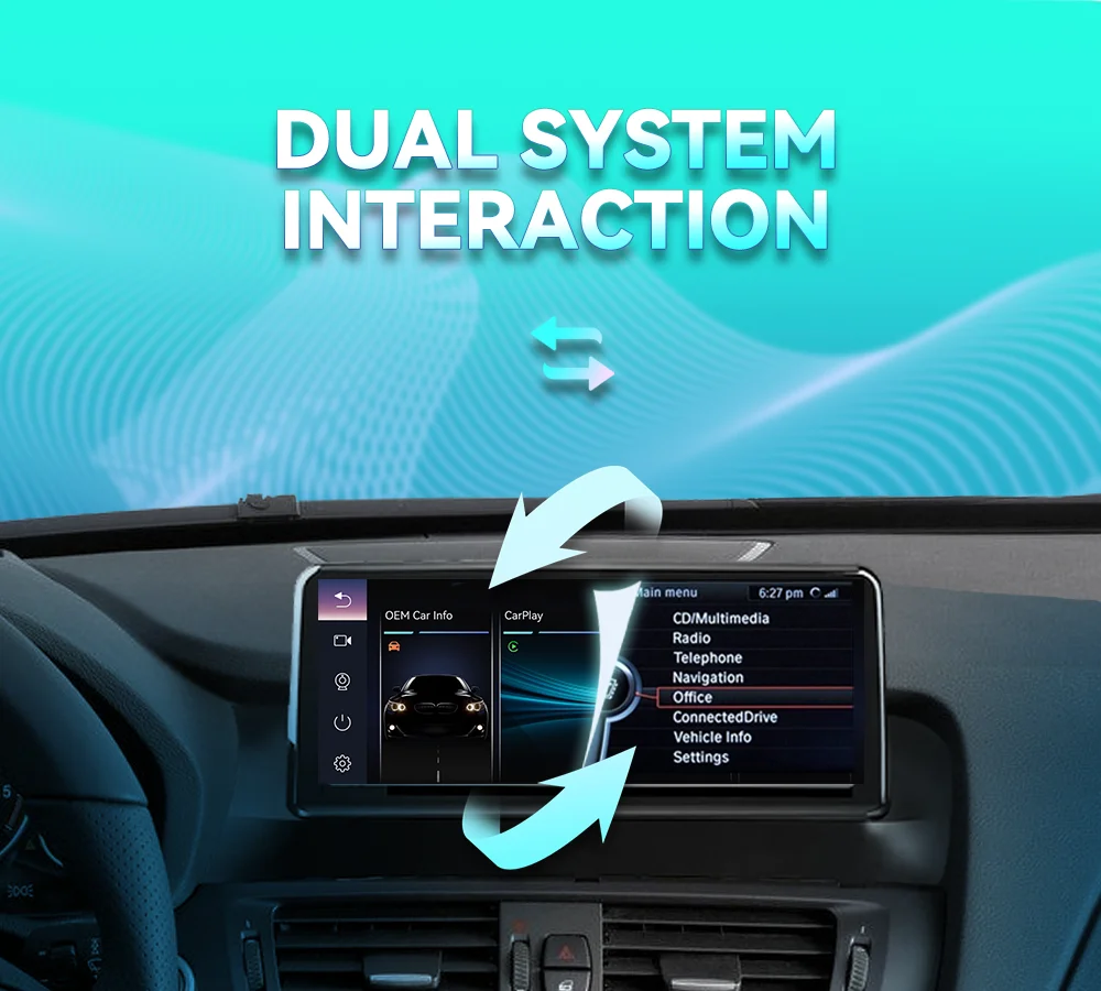 BONROAD 10,25 Zoll Kabelloses Carplay Android Auto Audio-Stereo Autoradio mit YouTube für BMW X3 X4 F25 F26 GPS-Navigation Multimedia-Touchscreen Stereo-Display Mirrorlink Airplay Autolink – Detail 10