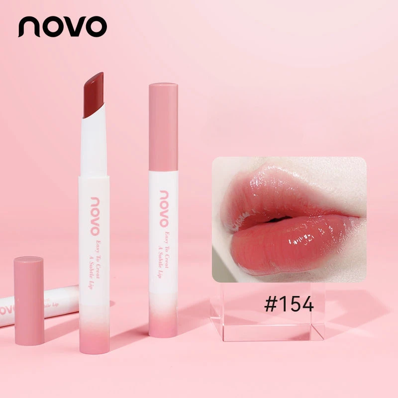 

NOVO Translucent Water-glossy Lipstick Moisturizing Waterproof Non-fading Whitening Party Parity Long-lasting Natural Makeup