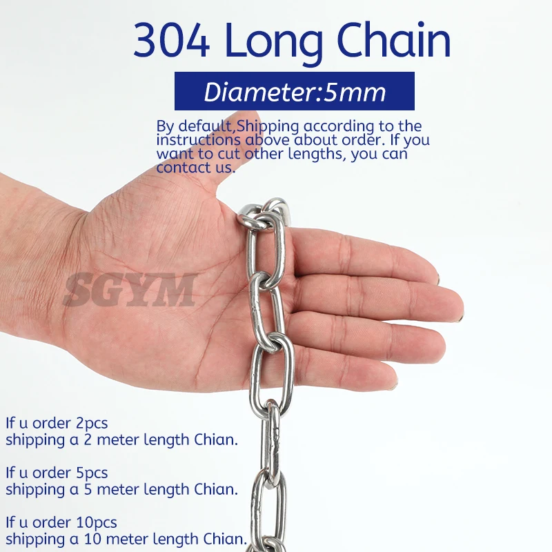 Acier Inoxydable Anticorrosion 304 - 1 Mètre, Diamètre 8 Mm - Pour Ancrage, Bateau, Sécurisation