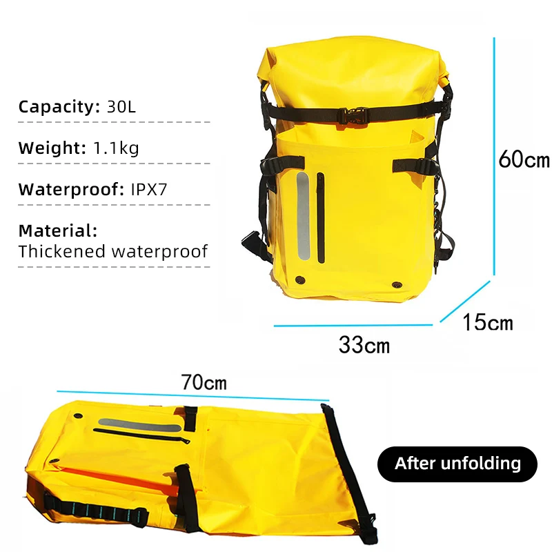 Large Capacity River Tracing Bags Waterproof Backpacks Diving Equipment Fin Bag Swimming Storage Bag Rafting Accessories XM217