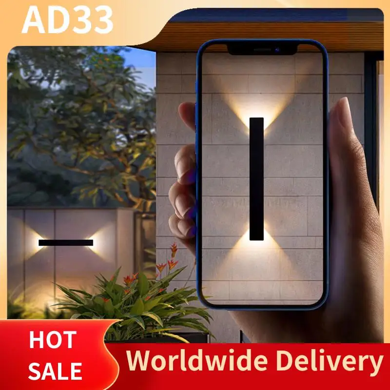 【A28I تركيبات الإضاءة الخارجية أضواء خارجية دائمة أضواء الجدار الخارجي 10 سم - 2 وات