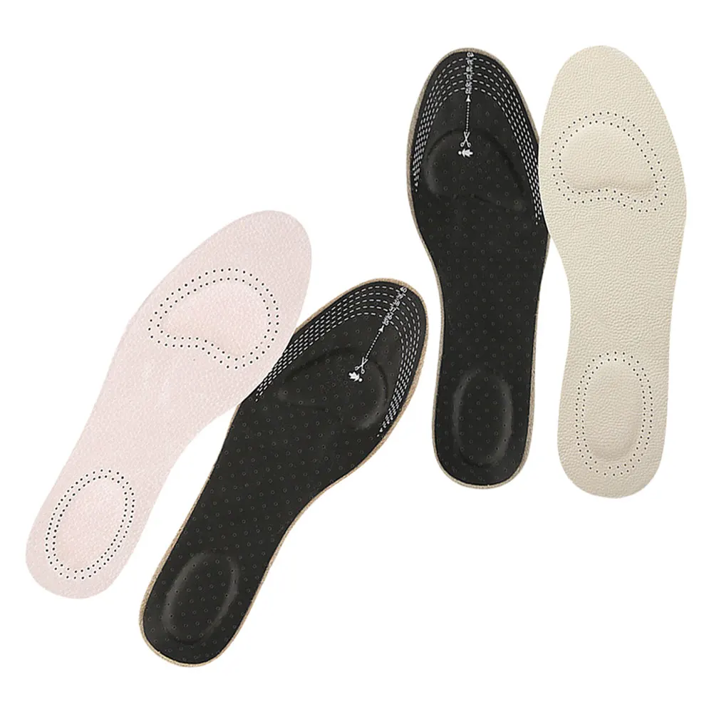 

2 Pair Insoles Shockproof Absorption Pads Soft Inserts Heel Lifts Anti Slip Men Women Sport Shoes Boot Liners Trimmable Latex