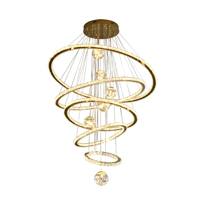 

Light luxury crystal chandelier, atmospheric living room light, luxury high-end bedroom and dining room