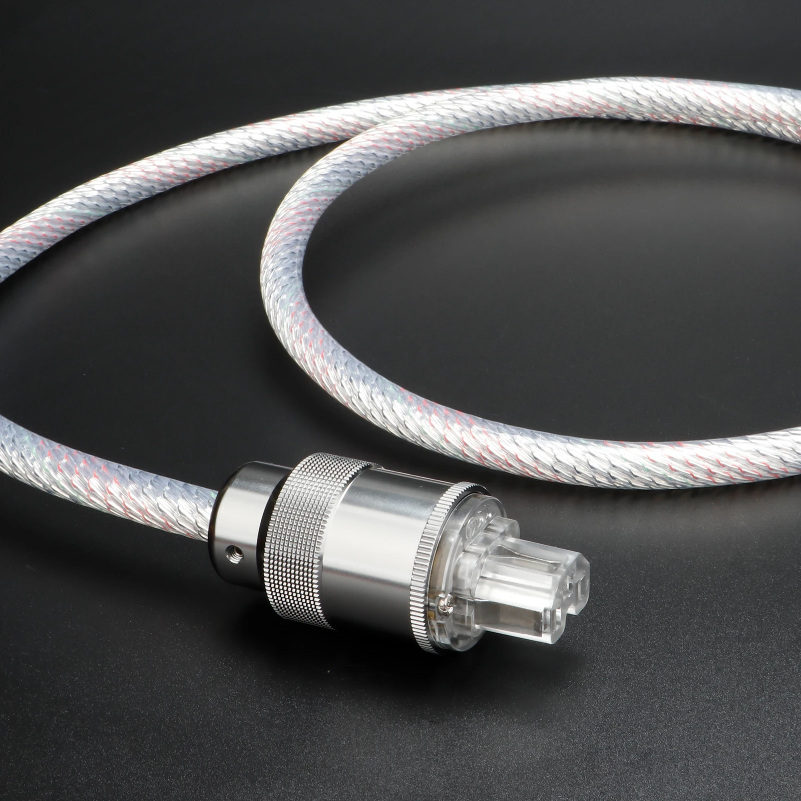 Кабель питания Preffair HIFI POWER CABLE 7N OCC, посеребренный шнур питания с вилкой европейского стандарта, усилитель, декодер компакт-дисков, провод питания