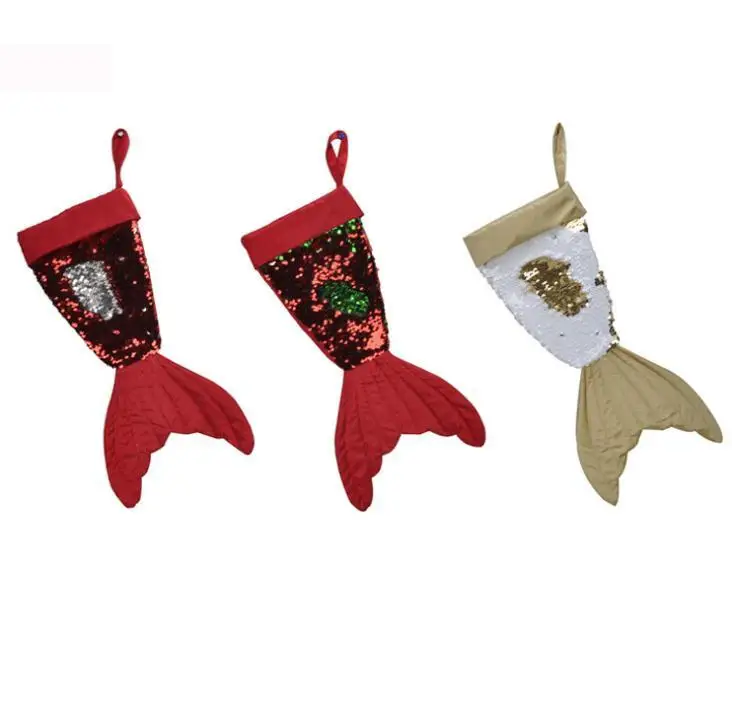 Meias com brilho sereia, meias decorativas para natal para presente de natal