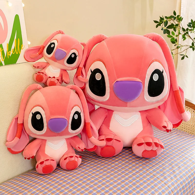 25-35cm Anime Figure Stitch Plush Toy Children's Toys Kawaii Cute Pink Blue Soft Filling Plush Doll Action Figure Model Pendant