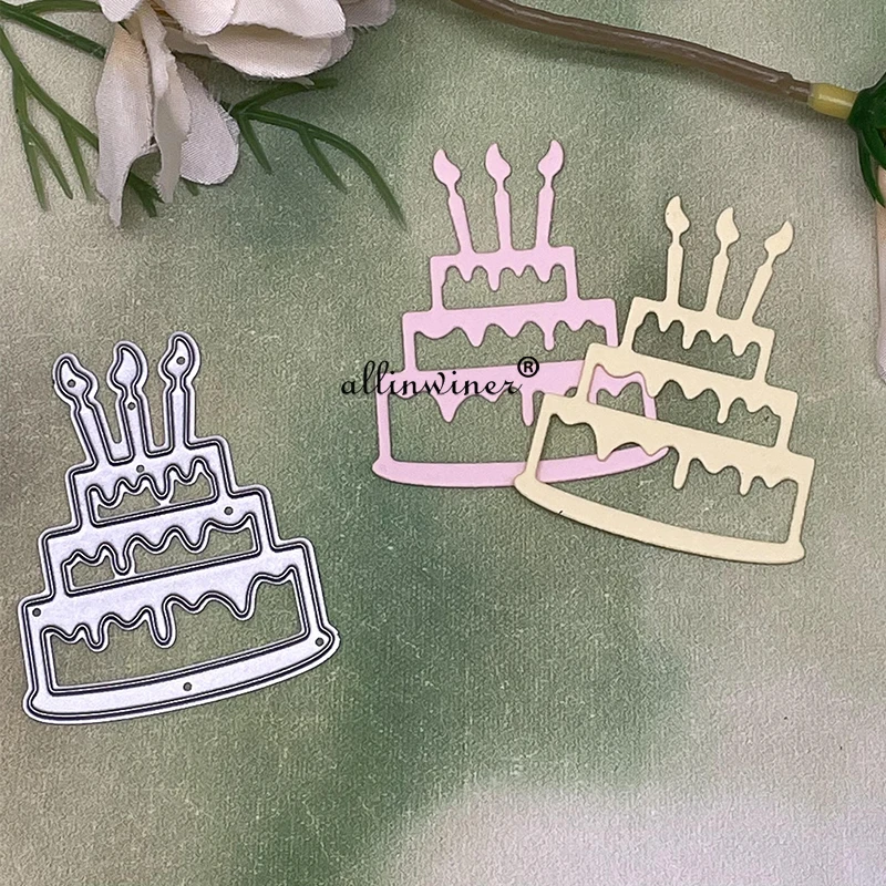 Birthday cake decoration Metal Cutting Dies Stencils For DIY Scrapbooking Decorative Embossing Handcraft Die Cutting Template