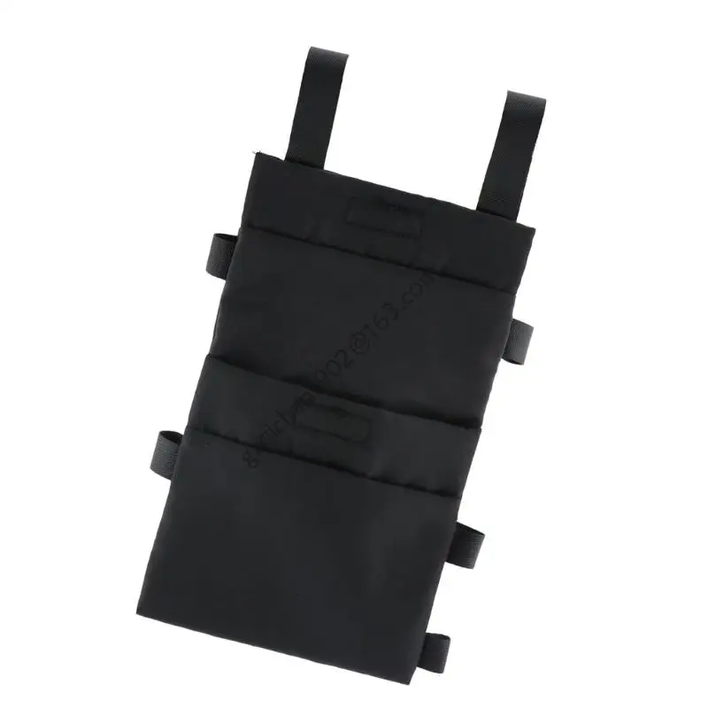 X7AB Adjustable Walking Aid Organizers Curved Fit Waterproof Material Split Compartments Cane Storage For Essential