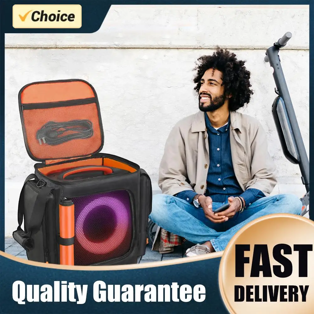 

For Partybox Encore Essential 2 Padded Speaker Protective Cover Shockproof Double-Sided Speaker Storage Bag Encore Essential