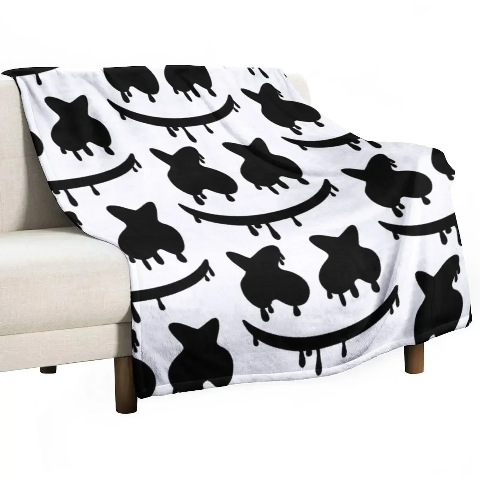 Marshmello Throw Blanket Summer Beddings Thermal Blankets