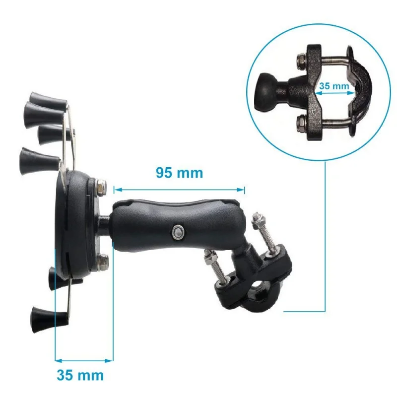 Universal Motorcycle Handlebar Bike Phone Mount Holder Support Bicycle With Silicone Band X-Styl For Gopro Smartphone GPS Holder