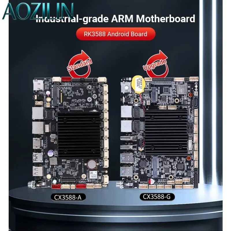 AOZILIN RK3588 AI Development Board Octa-Core 8K 6.0TOPS Linux Embedded Motherboard for Digital Signage IoT Medical Industrial