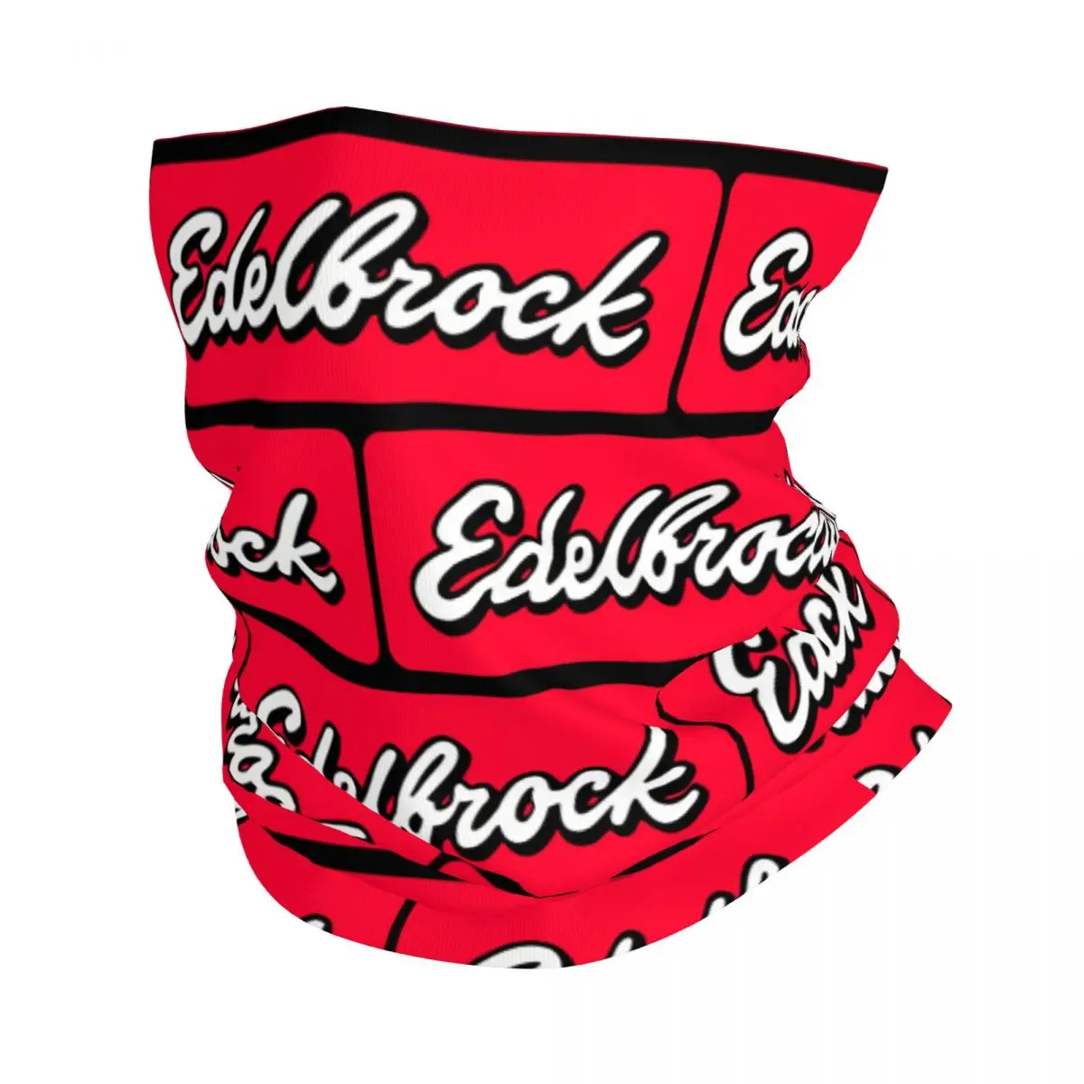 Edelbrock Logo Nek Gaiter Bedrukt Unisex Mondmasker Sjaal Warme Hoofdband Wandelen Winddicht