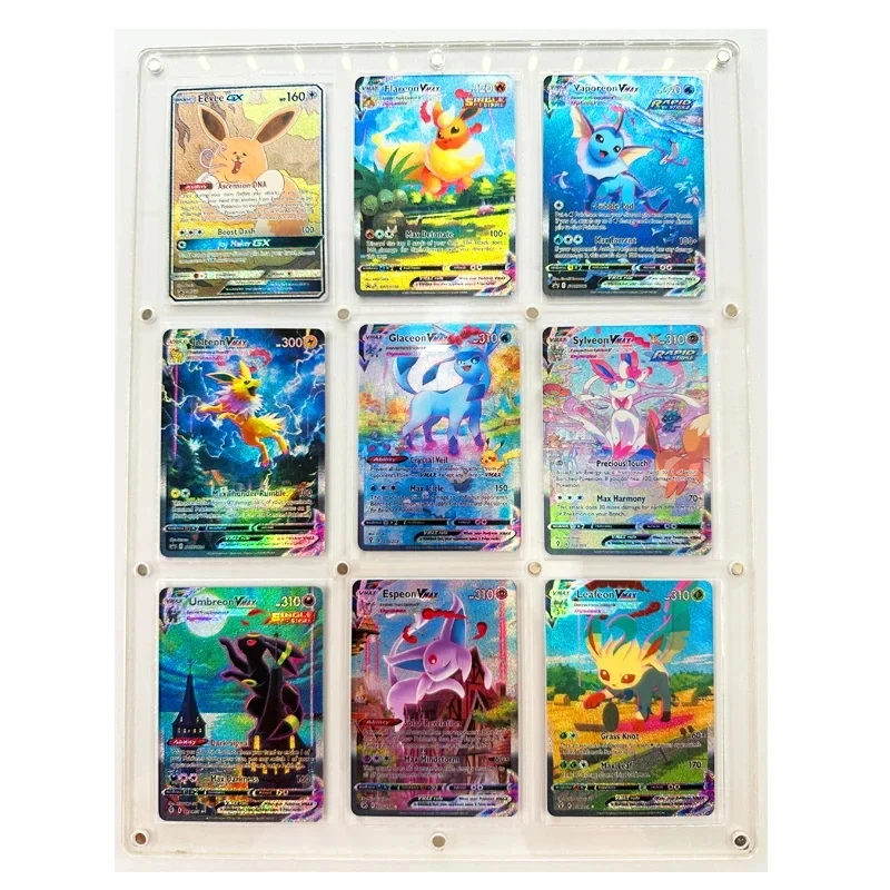 PTCG Pokémon بطاقة إنجليزية ، Eeveelution ، Sylveon ، Espeon ، Umbreon ، انكسار ، فلاش ملون ، شاش ، لعبة أنيمي ، بطاقات تجميع ، 9 * *