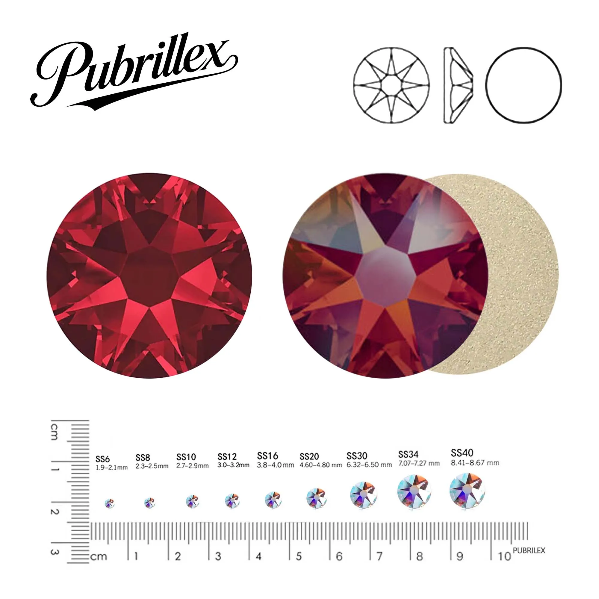 

Siam and Siam AB Xirius Non Hot Fix Sewing Rhinestones Glass Crystal Strass 3D Nail Art Rhinestones For Dress Clothes