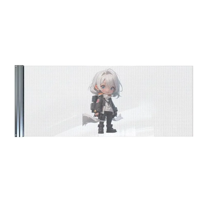 Window outdoor adhesive transparent film high definition soft film indoor glass display video wall transparent Led film