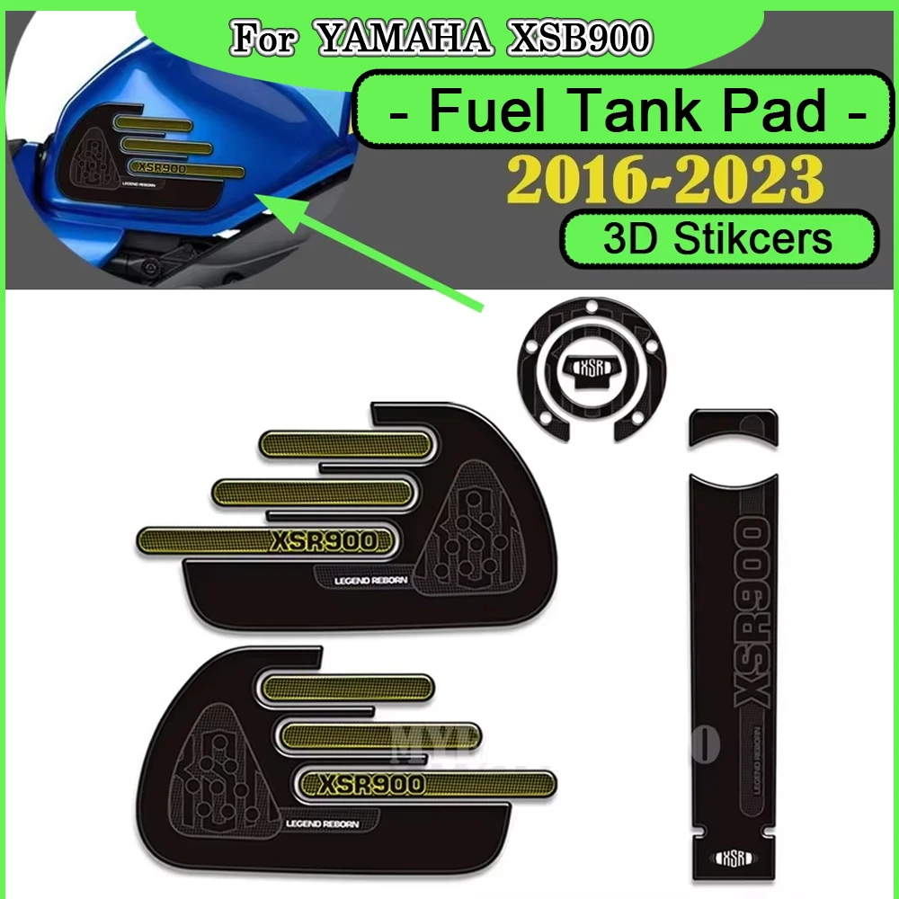 

2016-2023 Motorcycle For Yamaha XSR900 Fuel Oil Kit Knee Tank Protector Pad Grips for Fuel Tank Protection Accessories