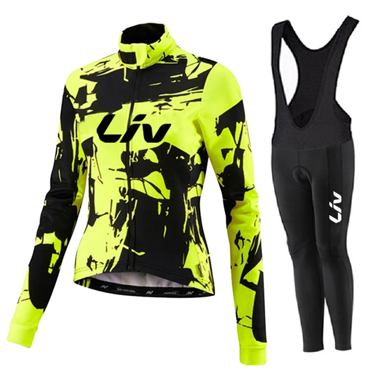 2025 LIV Autumn Spring Long Sleeve Women Cycling Clothing MTB Team Jersey Bike Riding Suit Breathable Bicycle Ladies SportsWear