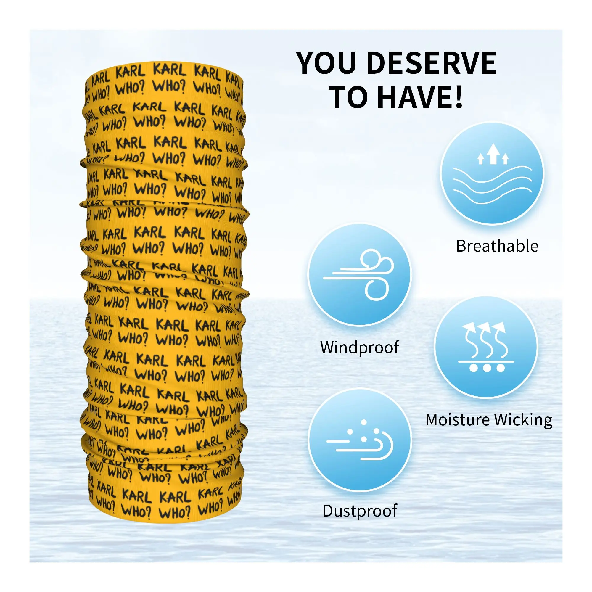 مخصص كارل هو باندانا الرقبة الجراب الأشعة فوق البنفسجية حماية الوجه وشاح غطاء الرجال النساء أغطية الرأس أنبوب بالاكلافا #3