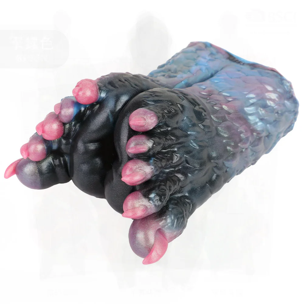 Special Beast Paw Silicone Name Tape Reverse Mold Penis Training Male Animal Masturbator - Airplane Cup Design for Adult Men