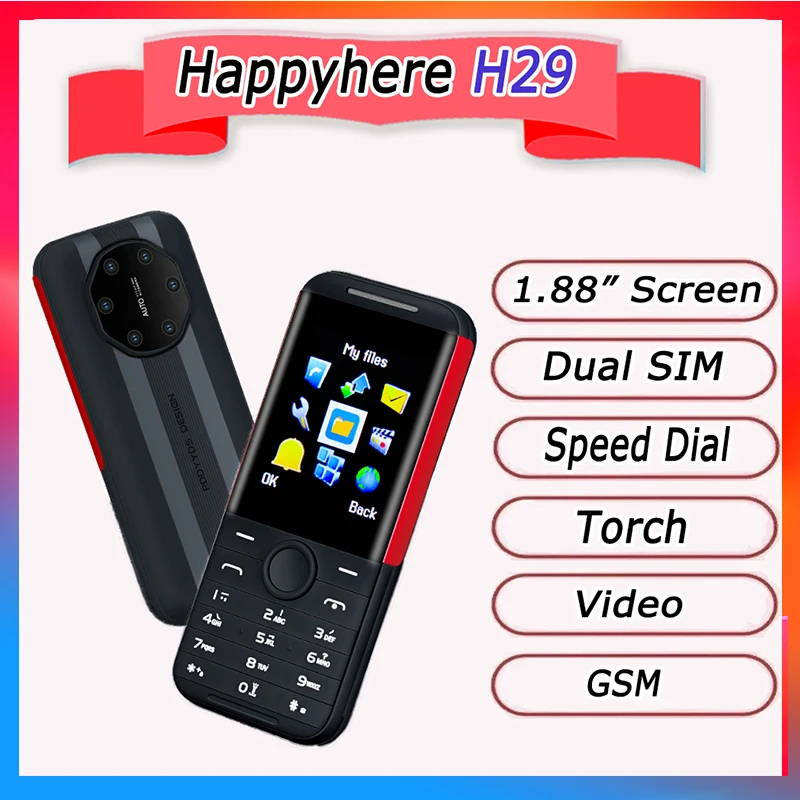 2023 new Dual SIM Phone without camera low price Speed dial push-button portable mobile phones Case celulares