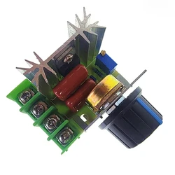 1PCS 2000W Adjustable Motor Speed Controller Voltage Regulator AC Motor Speed Controller 50-220V 25A Motor Dimming