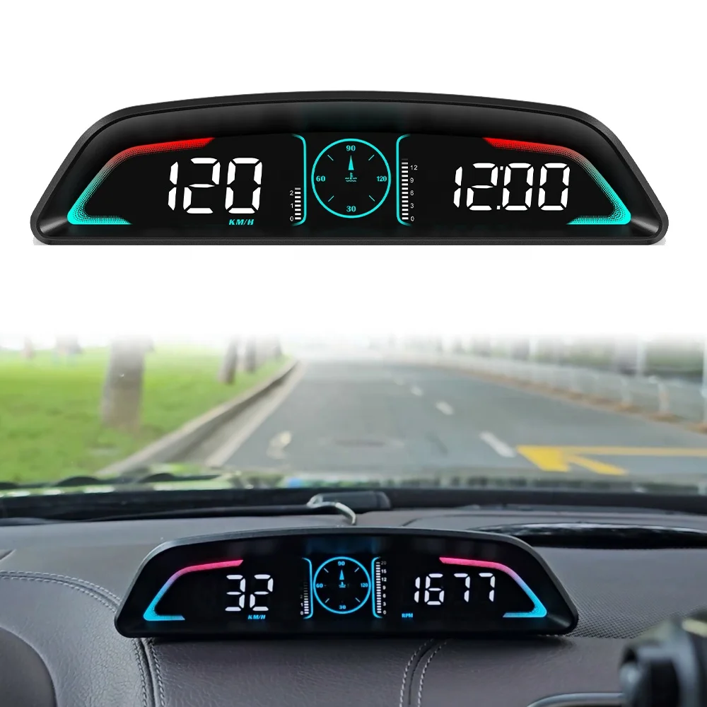 

Лидер продаж 2024 года, универсальный автомобильный датчик OBD2, многофункциональный HUD, скорость, температура воды, B3, дисплеи для головы, авто электроника, спидометр