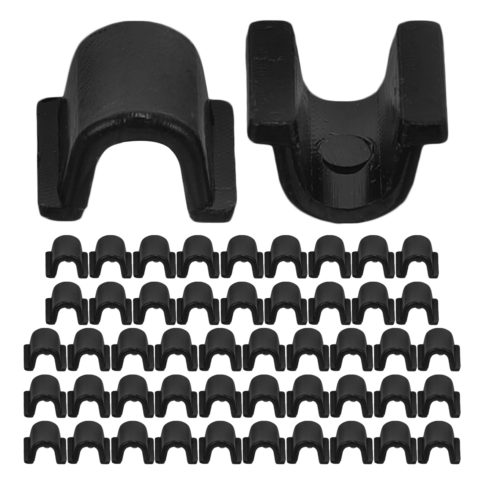 

50 Pcs Hair Rope Accessories for Women Buckle Bungee Ties Plastic Diy Ring Buckles Accessory Bases