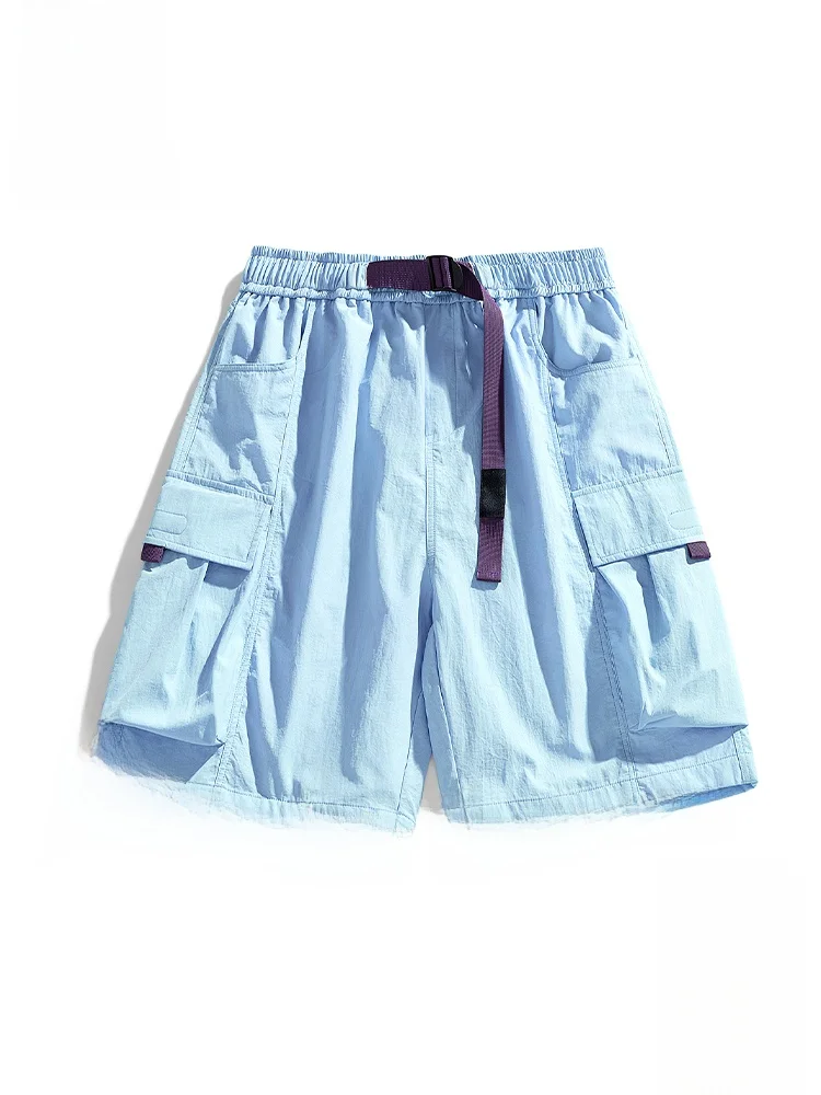 

Летние шорты PaulFrank из ледяного шелка: тонкие, повседневные, мужские, трендовые, свободного кроя, рабочие, прямые, пляжные, дышащие, легкие