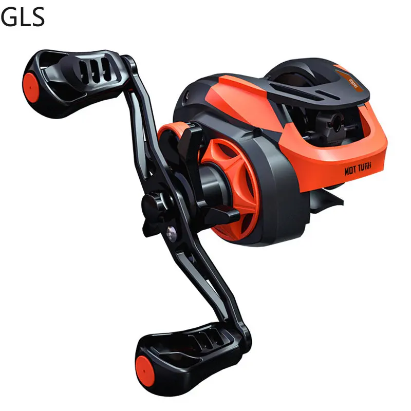 GLS 7.2:1 High Speed Carp Baitcasting Fishing Reel 5+1BB Lightweight Aluminum Spool Anti-corrosion Fishing Coil