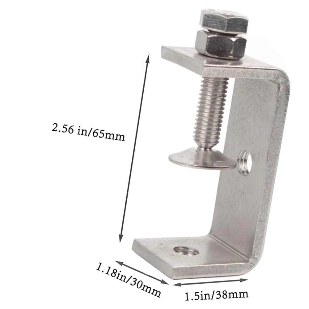 Sonny Brook Hams 2 pezzi morsetto a C in acciaio inossidabile 304 65MM morsetto a C per carichi pesanti lavorazione del legno morsetto tigre morsetto a ganascia larga regolabile