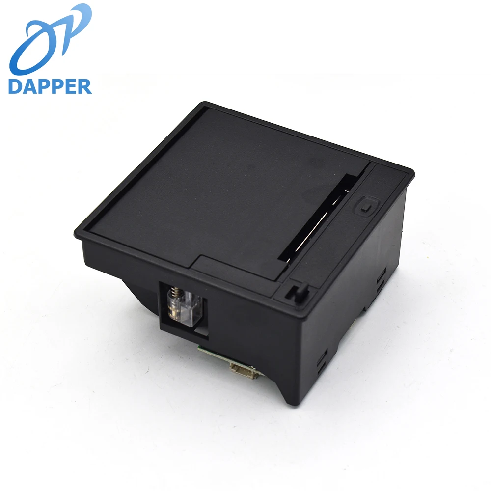 58mm Thermal Embedded Receipt Label  Printer with Auto Cutter Black and White Panel Bill Printing Machine with USB Interface