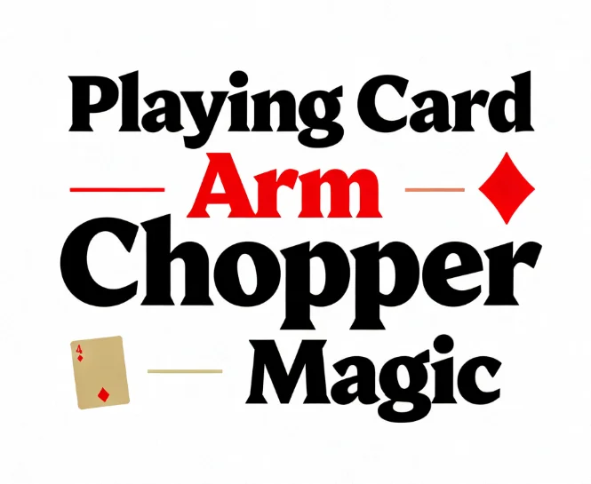 

Измельчитель рук игральной карты — иллюзия рук через карты для сценического магического исполнения, профессиональные фокусы