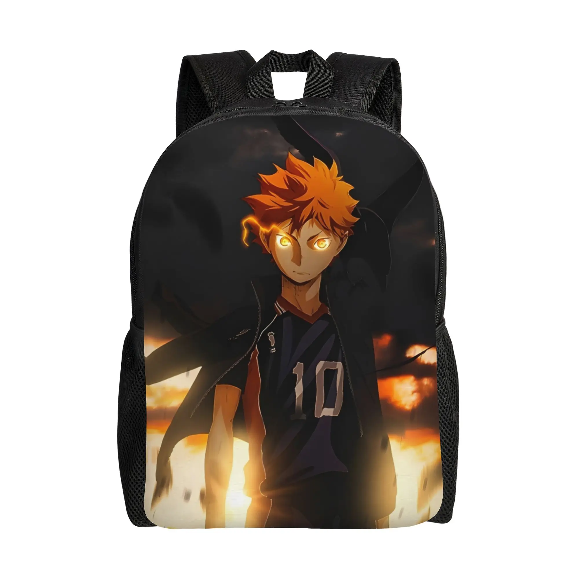 

Рюкзак Haikyuus Hinata Shoyo для подростков, легкий, для студентов, для походов, путешествий, волейбола, аниме-рюкзак, сумка для ноутбука, холщовая сумка