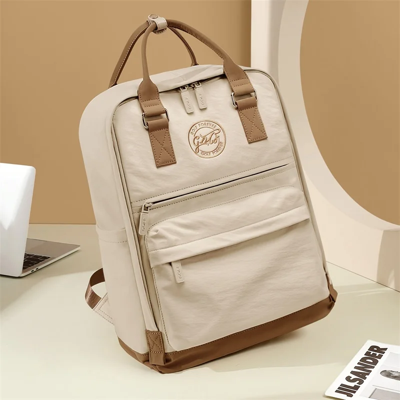 golf-lightweight-women's-outdoor-travel-backpack-16-inch-computer-bag-large-opening-double-shoulder-strap-casual-backpack