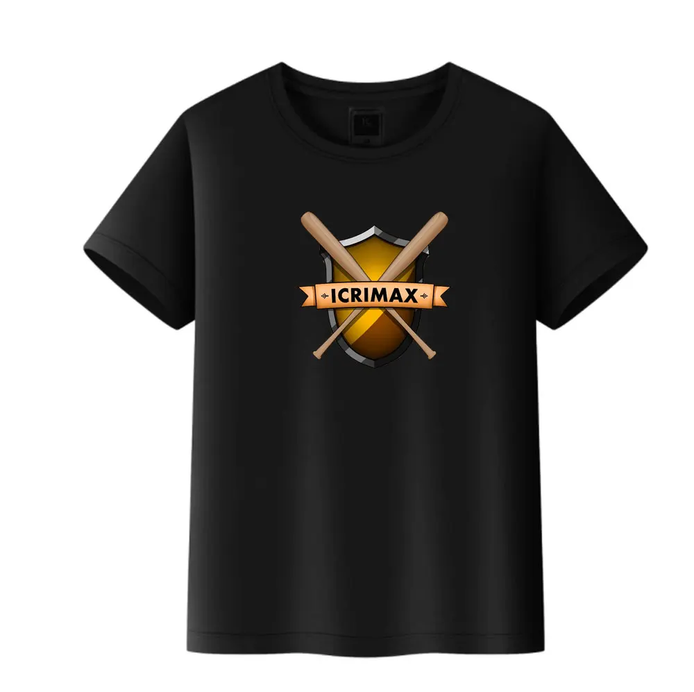 Men Women Icrimax Merch T-Shirts Icrimax Tops Cotton T-Shirts