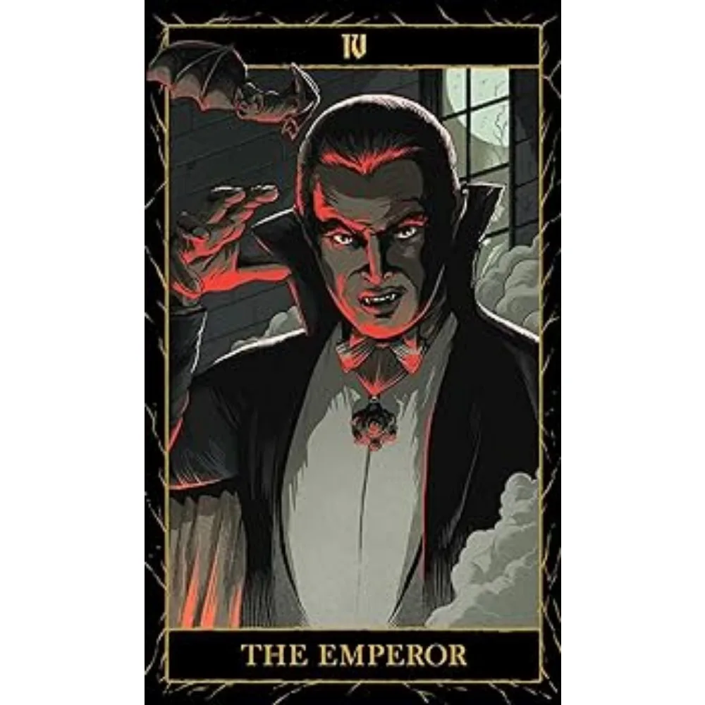 78 Pcs Cards Universal Monsters Tarot Deck 10.3*6cm Bring The Spooky Spirit of Classic Movie Monsters To Tarot Readings