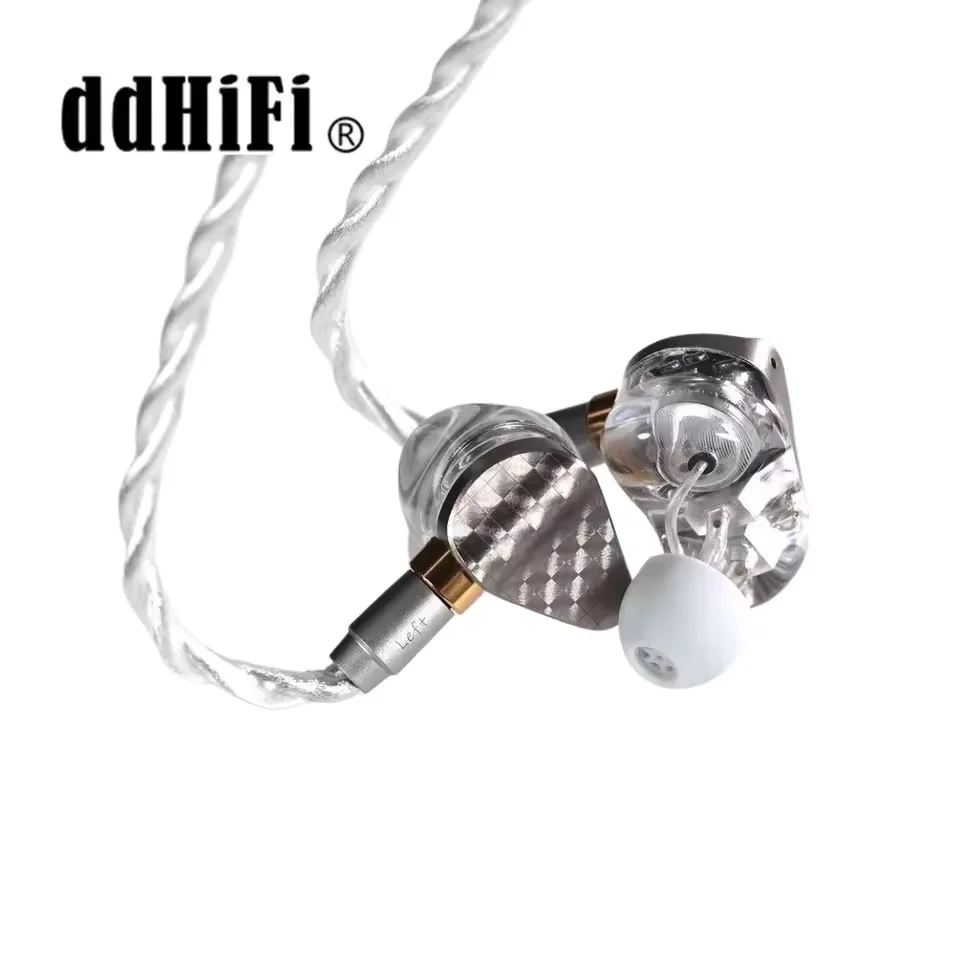 DDHiFi Surface E14D Headphones In Ear wired Music Monitoring Earphones 1DD+4BA Hybrid Unit HIFI IEM DJ Stage headset 4.4mm plug
