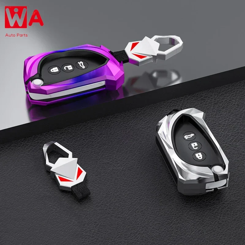 

Zinc Alloy Car Smart Key Cover Case Bag Shell Holder Keychain For Baojun 510 730 360 560 RS-5 530 630 Protector Accessories