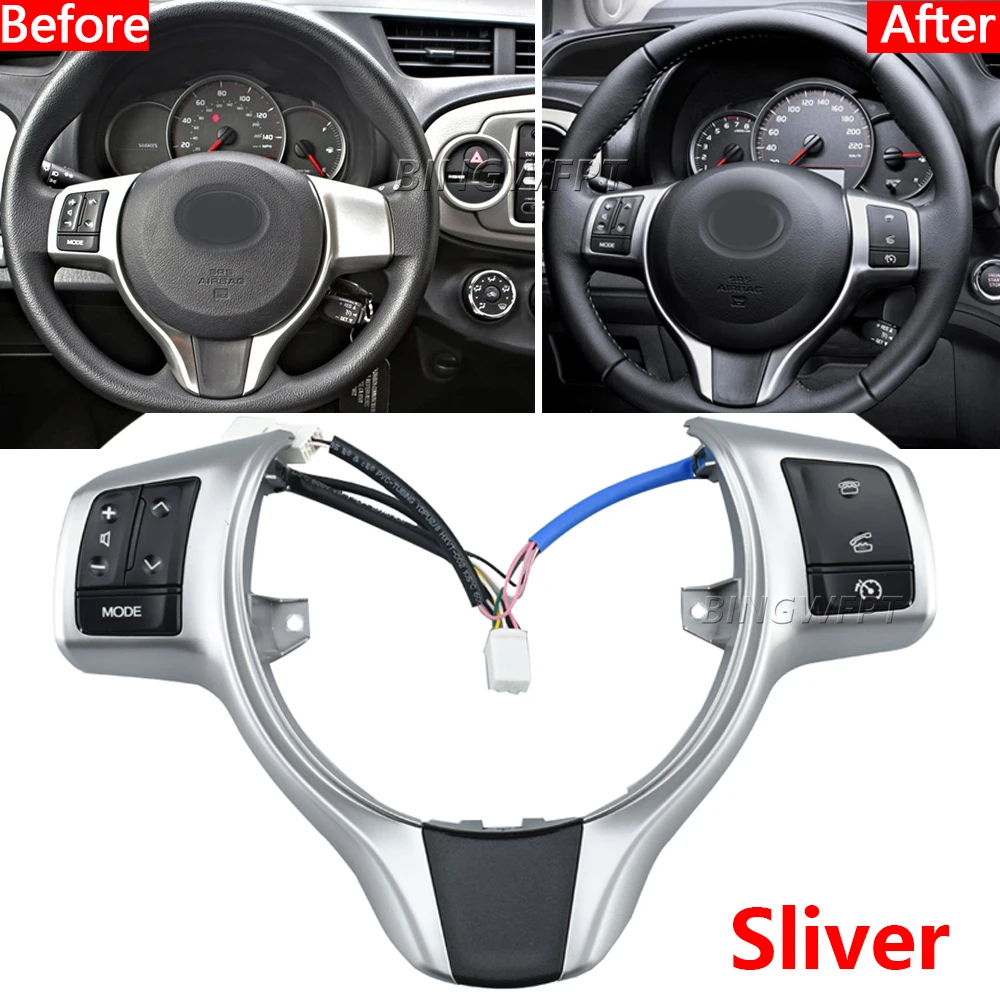 

Новые кнопки управления аудиосистемой BINGWFPT на руле для Toyota Vitz / Yaris 2012-2016