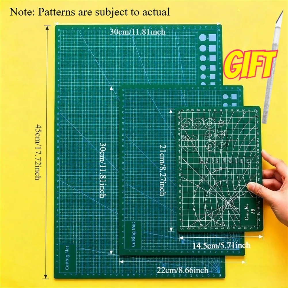 A3 A4 A5 PVC Cutting Mat Self-Healing Workbench Patchwork Pad Sewing DIY Engraving Leather Cutting Board Craft Underlay view 5